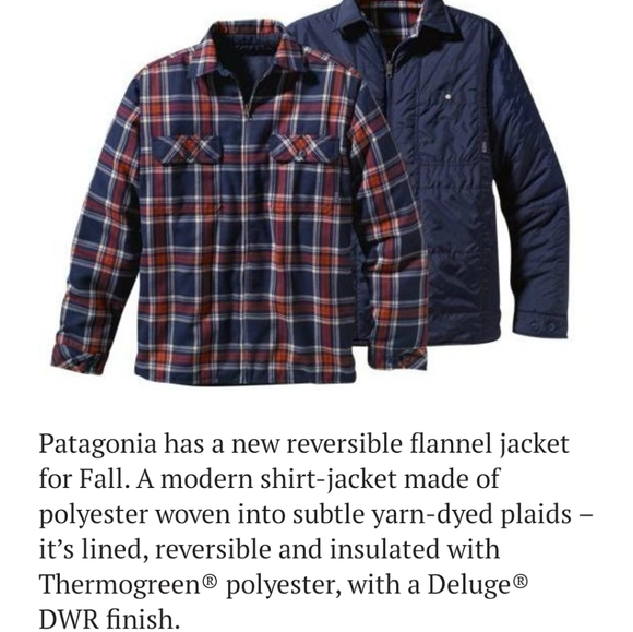 Patagonia Reversible Plaid Shirt Jacket 